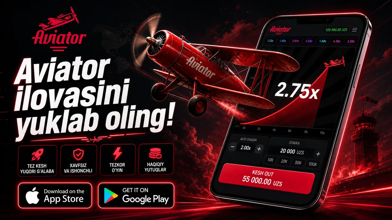 Aviator o'yini mobil ilovasi Android va iOS uchun yuklab olish