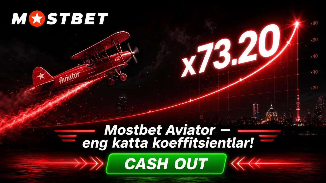 Mostbet Aviator o'yini — 3 million UZS bonus va UzCard to'lov usuli